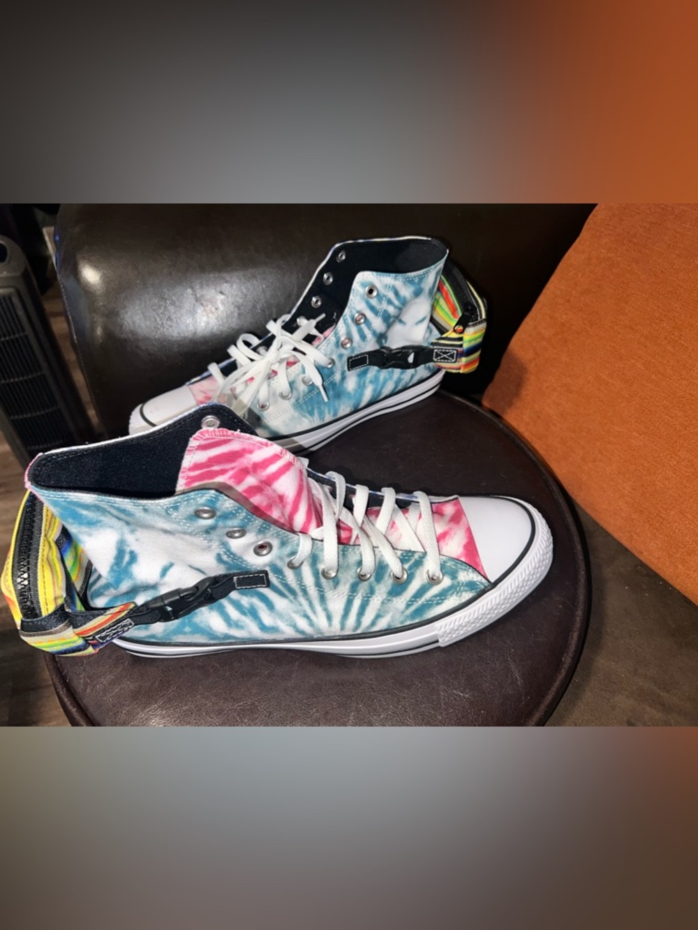 Converse Chuck Taylor All Star Buckle Up High "Tie-Dye" men’s size 12
